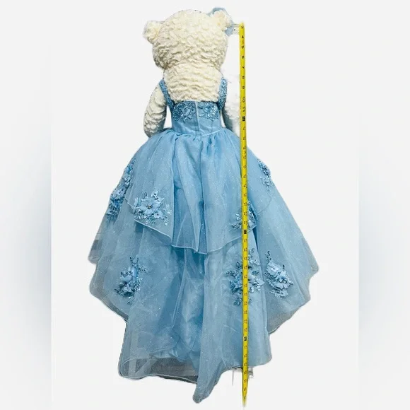 Quinceanera Teddy Bear Dress,‎ Custom made Teddy Bear Blue Gown Dress NEW - Picture 3 of 7